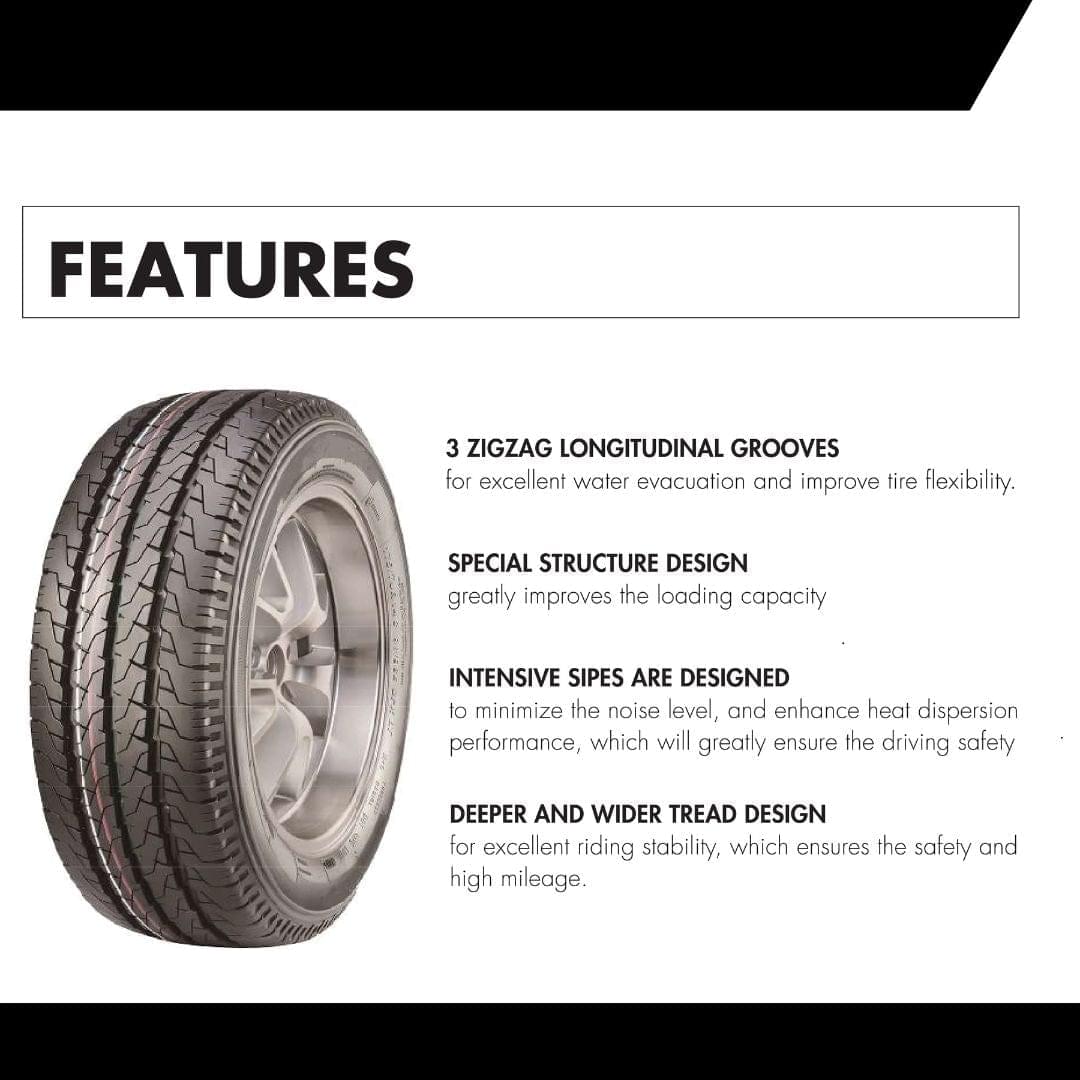 165/R14 - UM 787 LT ( Tubeless 96/95 S Car Tyre )