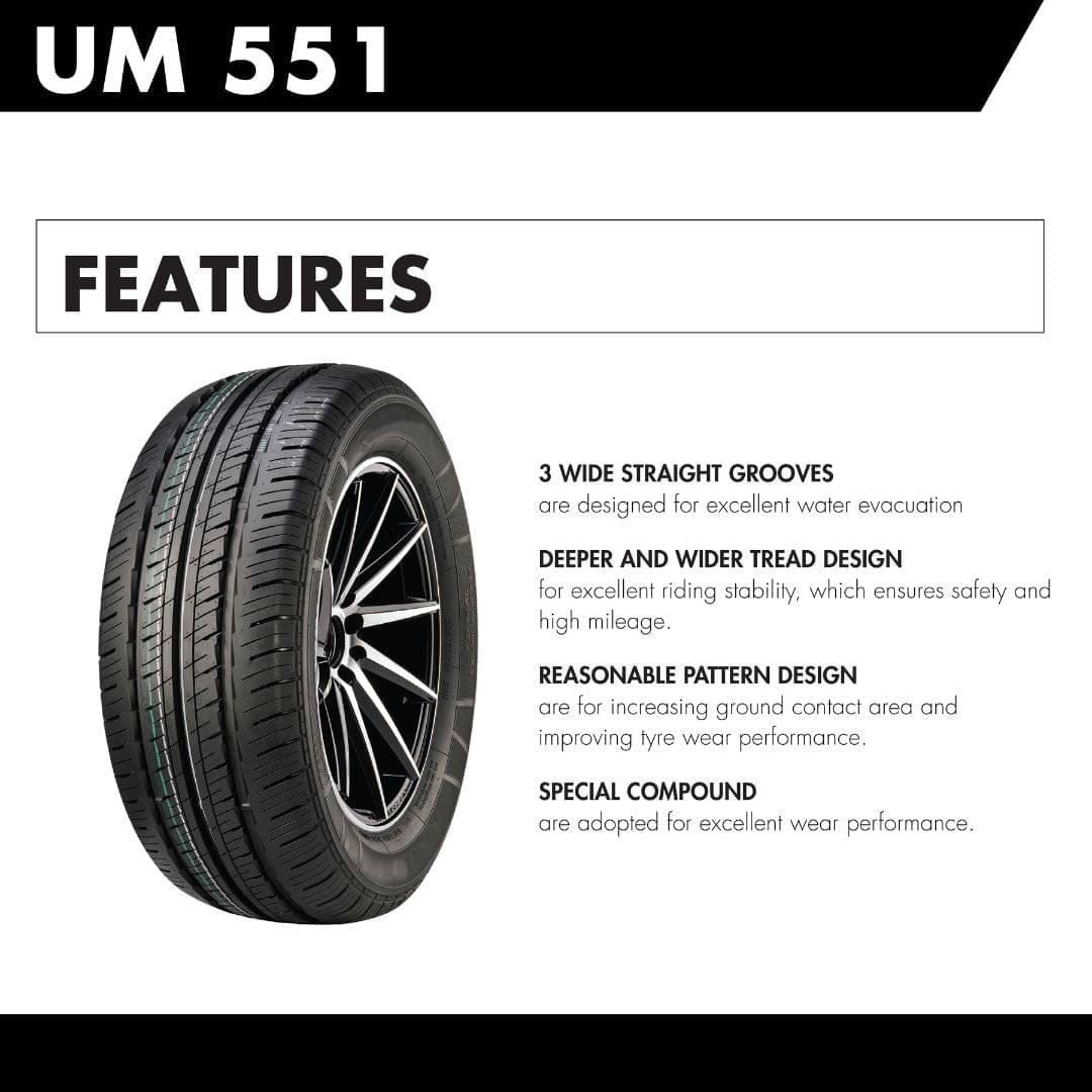 195/65/R15 - UM 551 ( Tubeless 88 H Car Tyre )