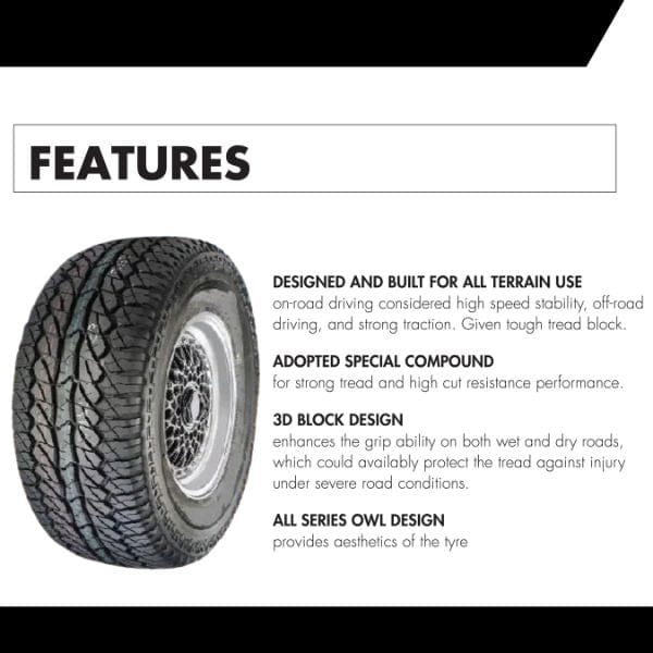 235/75/R15 - UM 4X4 A/T ( Tubeless 105 S Car Tyre )