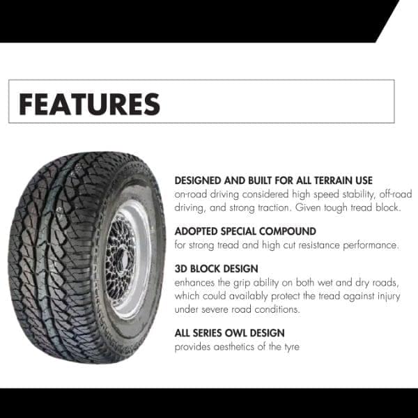 215/75/R15 - UM 4X4 A/T ( Tubeless 100 S Car Tyre )