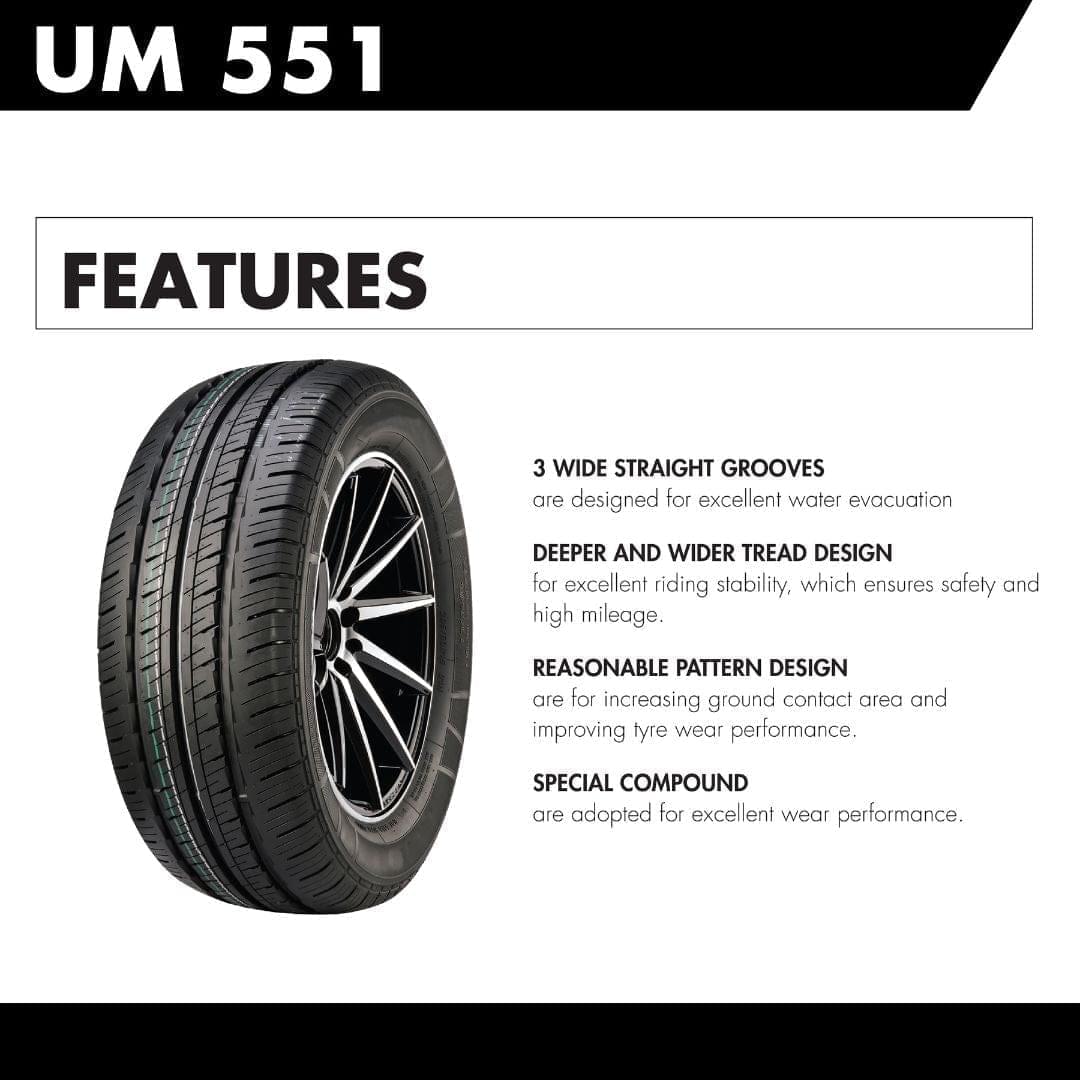 165/80/R14 - UM 551 ( Tubeless 85 T Car Tyre )