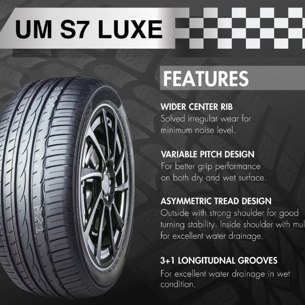 245 45 R18 UM S7 LUXE Tubeless 100 W Car Tyre ULTRA MILE TYRES