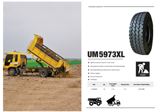 UM 5973 XL 1000.20 MINING RADIAL TYRE( Request A Quotation )